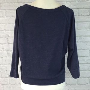 eyelash couture Tops - Distressed graphic blue & white womens sweatshirt eyelash couture Tops - Distressed graphic blue & white womens sweatshirt